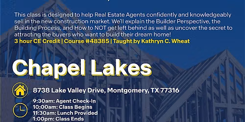 Chapel Lakes by D.R. Horton Complimentary CE Class
