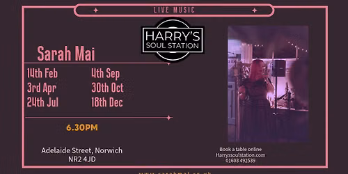 Harry's Soul Station Live Music with Sarah Mai