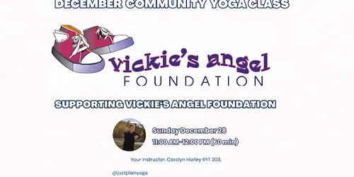 December Community Yoga for Vickie's Angel Foundation