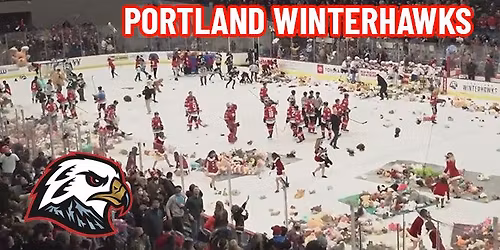 Portland Winterhawks Teddy Bear Toss