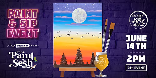 Paint & Sip Painting Event in Cincinnati, OH \u2013 \u201cGreat Outdoors\u201d at Esoteric