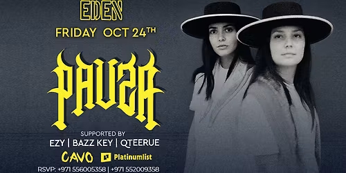 Eden Presents PAUZA Live in Dubai