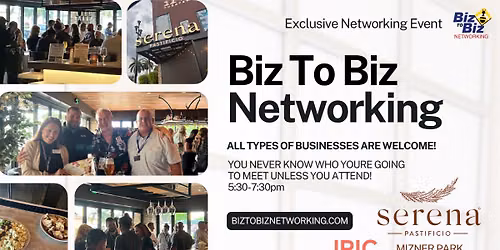 Biz To Biz Networking At Serena Pastificio IPIC Boca Raton