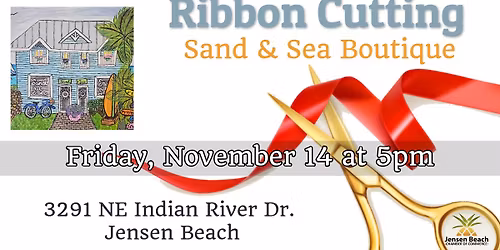 Ribbon Cutting for Sand & Sea Boutique