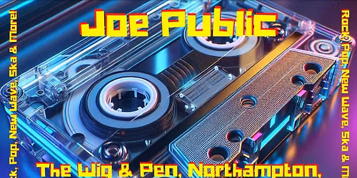Joe Public are back at the Wig & Pen. We're playing an afternoon set on Sunday 16th June from 4pm