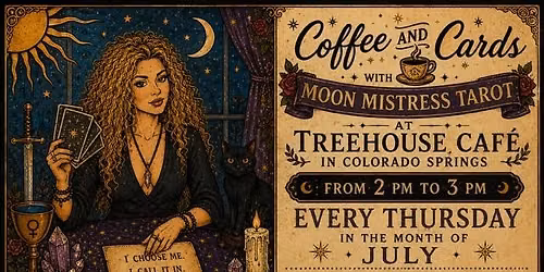 Coffee & Cards with Moon- Thursdays in July