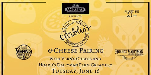 Carbliss & Cheese Pairing, with Vern's Cheese & Hoard's Dairyman Farm Creamery
