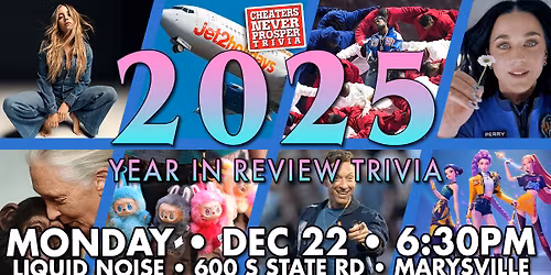 2025 Year in Review Trivia at Liquid Noise Brewing - Marysville