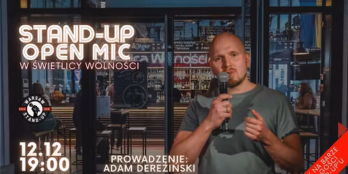 Stand-up Open mic - Warsaw Stand-up x Adam Derezi\u0144ski
