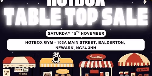 Hotbox Table Top Sale