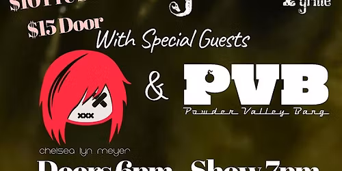 Project 9 w\/Powder Valley Bang & Chelsea Lyn Meyer at Gas House Dance Hall