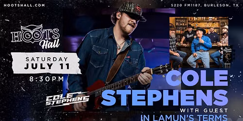 Cole Stephens with guest In Lamun\u2019s Terms LIVE at Hoots Hall
