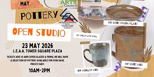 May Paint-Your-Own-Pottery Open Studio