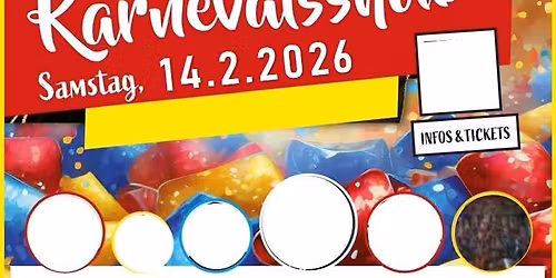 Save the Date - DIE Gro\u00dfe Karneval-Show 2026 - Die etwas andere Prunksitzung