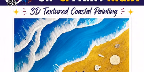 3D Textured Ocean Sip & Paint at Great Mane Brewery 