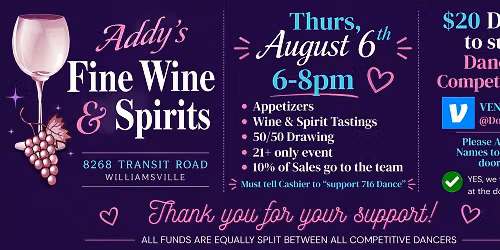 Tasting Event Fundraiser 716 Dance