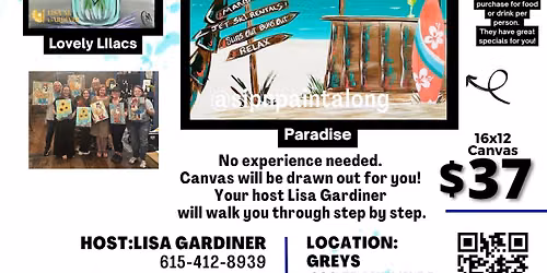 Sip N Paint Along at Greys Fine Cheeses at the Factory