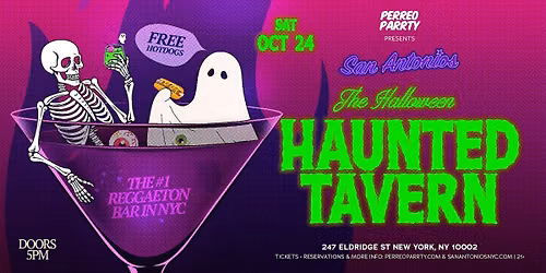 The Haunted Tavern Halloween Parrty at San Antonios Reggaeton Bar