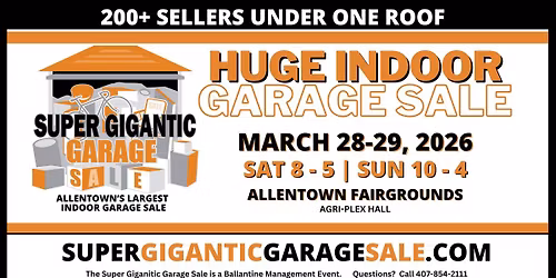 Super Gigantic Garage Sale March 28-29, 2026