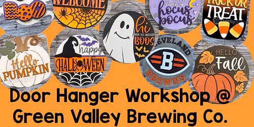 Halloween Door Hanger Workshop at Green Valley Brewing Co.