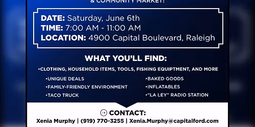 Mega Yard Sale & Community Market | CARPAS DE BONDAD