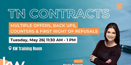 TN Contracts: Multiple Offers, Back Ups, Counters & First Right of Refusals