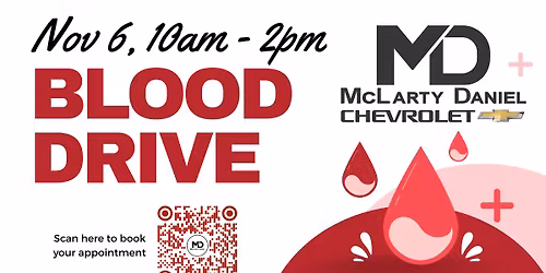 Red Cross Blood Drive at Mclarty Daniel Chevrolet