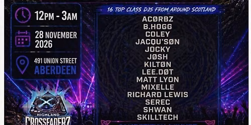 Highland Crossfaderz Presents - Scotland The Rave
