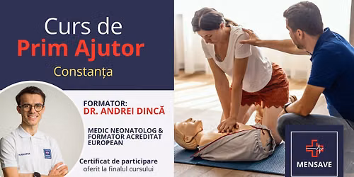 Curs de prim ajutor de BAZ\u0102 la Constan\u021ba cu MENSAVE
