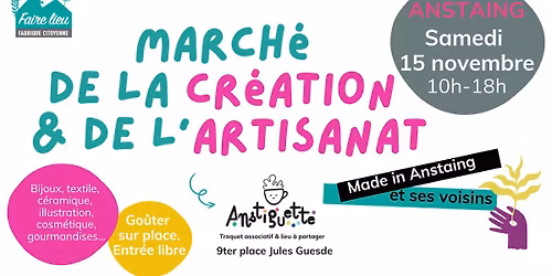 March\u00e9 de la cr\u00e9ation et de l'artisanat - 5\u00e8me \u00e9dition