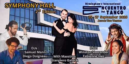 Bookings Open - Birmingham's International Encuentro with Gianpiero Galdi & Lorena Tarantino 