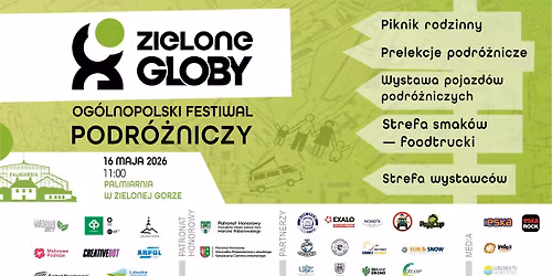 Og\u00f3lnopolski Festiwal Podr\u00f3\u017cniczy Zielone Globy 2026 w Zielonej G\u00f3rze