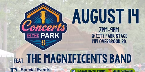 Concerts in the Park Series- August 2026