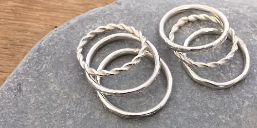 Stacking Rings\/Pendant Workshop \u2013 Sat 10 Oct - 10am-1pm - Yardley Hastings - \u00a369