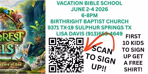 VACATION BIBLE SCHOOL