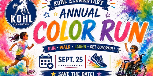 Kohl Color Run \ud83c\udfc3\ud83c\udfc3\u200d\u2640\ufe0f\ud83e\uddd1\u200d\ud83e\uddbc\u200d\u27a1\ufe0f