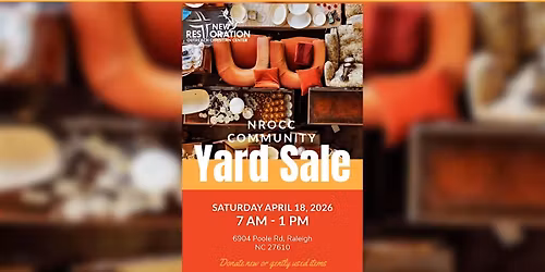 NROCC Annual Yard Sale