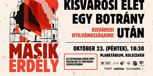 Kisv\u00e1rosi \u00e9let egy botr\u00e1ny ut\u00e1n \u25fe\ufe0f M\u00c1SIK ERD\u00c9LY \u25fe\ufe0f Okt\u00f3ber 23., 18:30