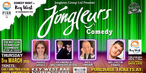 Jongleurs Stand Up Comedy on Bournemouth Pier