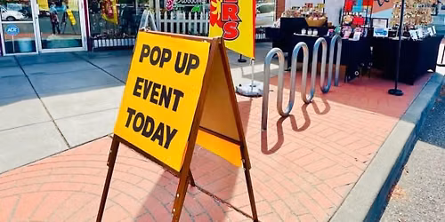Pop up appearance in front of buds and blossoms too flower shop 