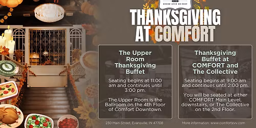 Thanksgiving Buffet at Comfort and The Collective