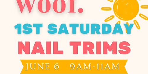 1st Saturday Nail Trims & Microchips @ Woof.
