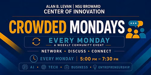 Crowded Mondays \u2014 Network \u2022 Discuss \u2022 Connect