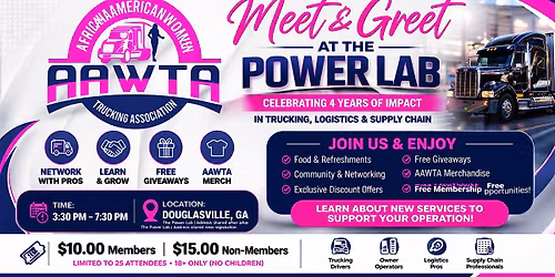 Trucking, Logistics & Supply Chain Meet & Greet LIVE at The Power Lab