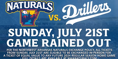 Northwest Arkansas Naturals vs. Tulsa Drillers