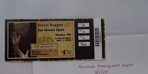 Denver Nuggets at San Antonio Spurs Tickets