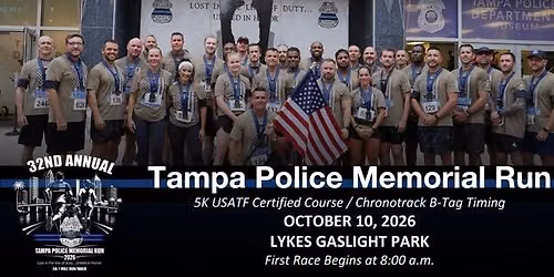32nd Annual Tampa Police Memorial Run