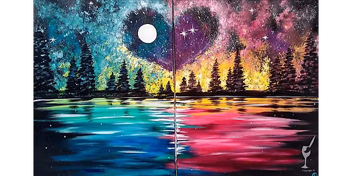Painted Love Among Stars - Paint and Sip in Houston | Classpop!\u2122
