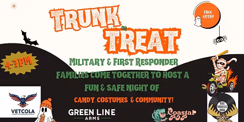Trunk or Treat - Hosted by Military & First Responder Families!