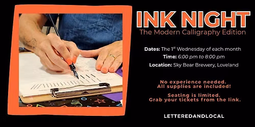 Ink Night: The Modern Calligraphy Edition at Sky Bear Brewery